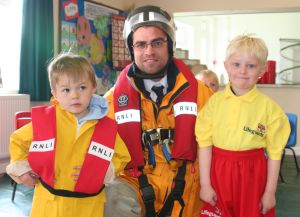 Exmouth RNLI visit Little Otters Pre-school