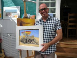Local artist donates work for Exmouth RNLI to auction