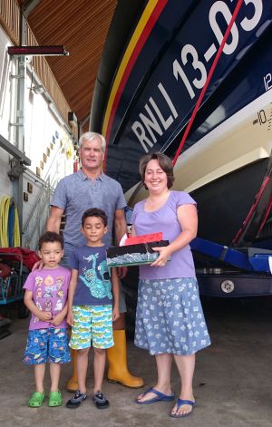 Jamie’s recycled creations help Exmouth RNLI save lives at sea