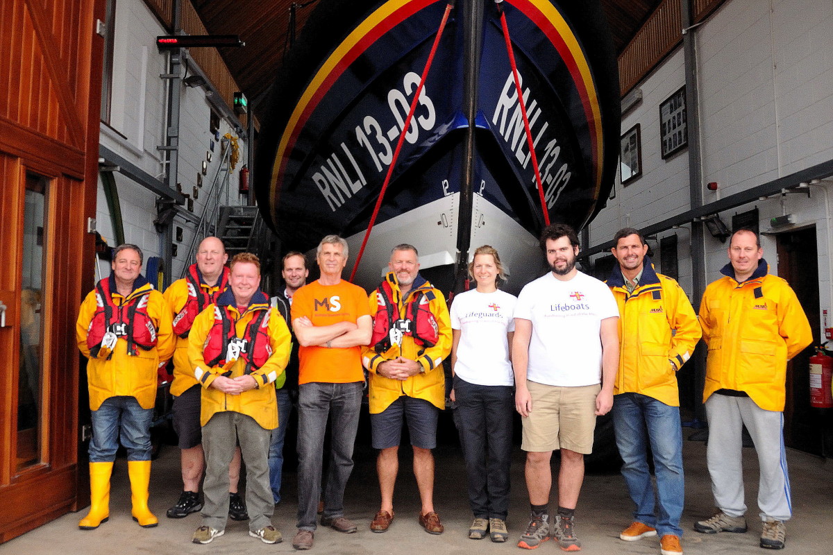 Jurassic Coast Fundraisers visit Exmouth RNLI