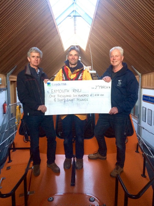 Exe Sailing Club's Generous Donation Exmouth RNLI Lifeboat