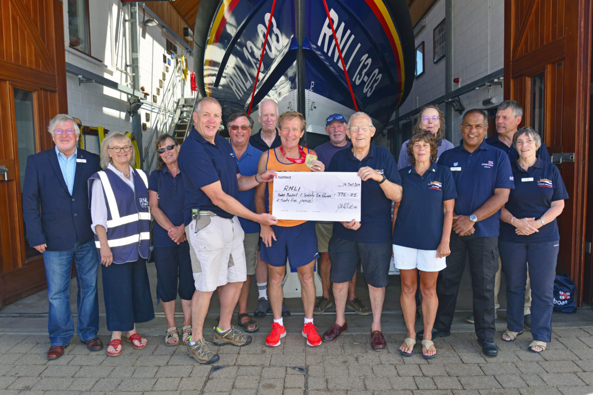 Des went the distance for Exmouth RNLI