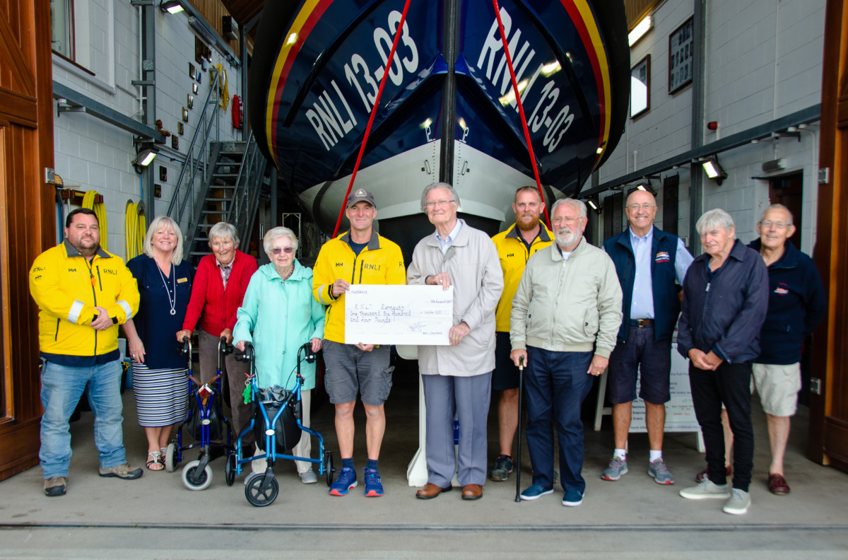 Manor Lodge Residential Home raises over £1,600 for Exmouth RNLI volunteers
