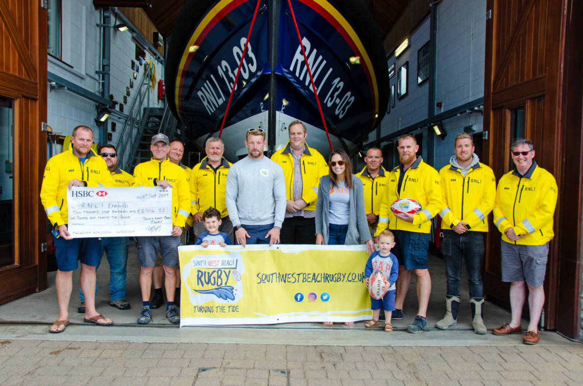 South West Beach Rugby raises over £2,000 for Exmouth RNLI