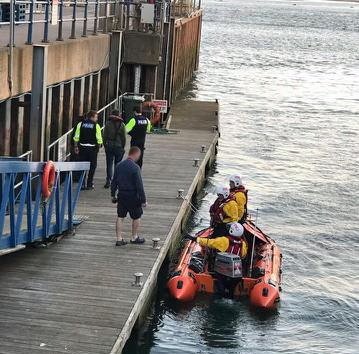 Exmouth RNLI Inshore Lifeboat launched to assist grounded vessel