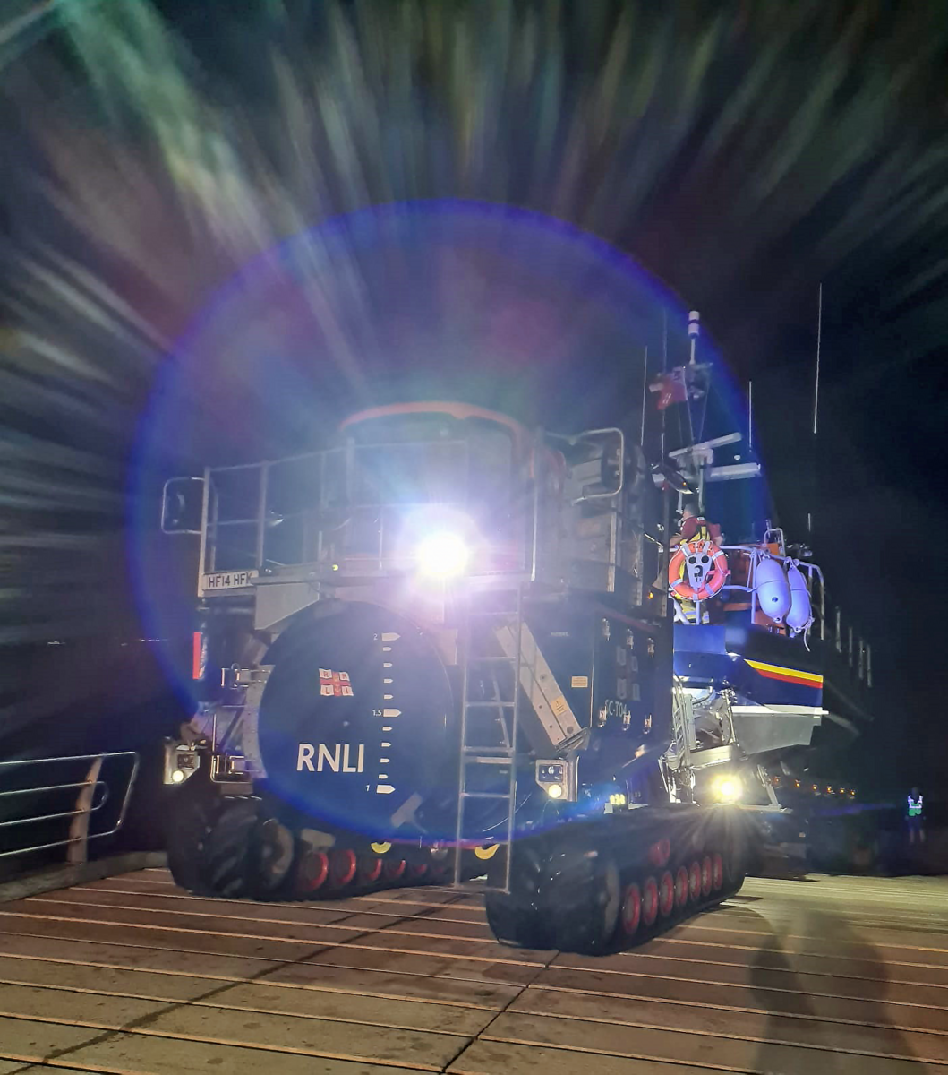 Exmouth all weather lifeboat launched to rescue disabled yacht