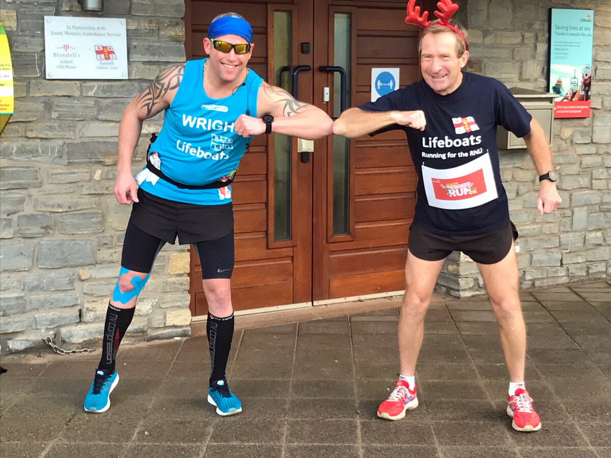 Exmouth RNLI volunteers go the distance for the RNLI Virtual Reindeer Run 2020