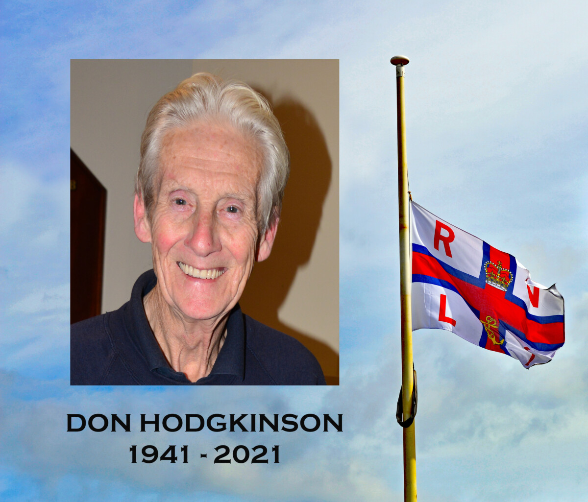 Funeral Cortege Drive Past for Exmouth RNLI Volunteer Don Hodgkinson