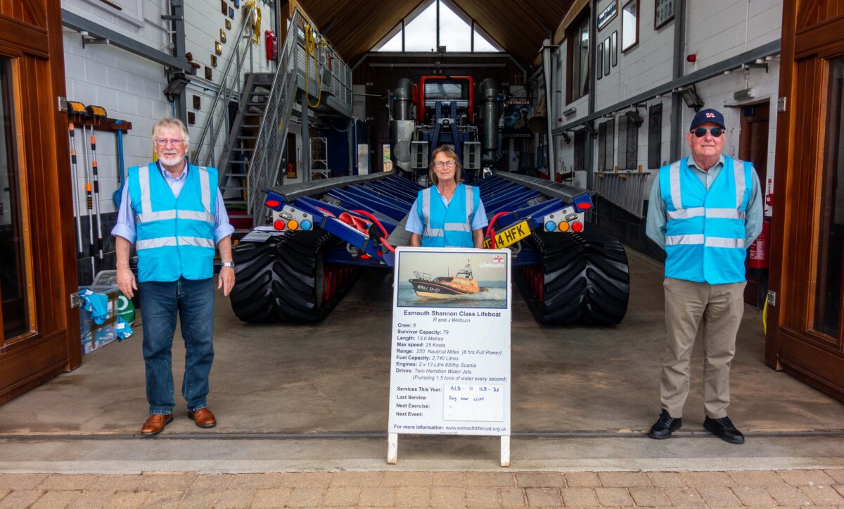 Exmouth RNLI Lifeboat Station visits information and appeal for volunteer Guides