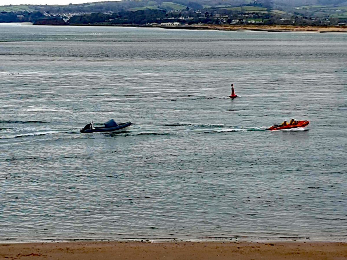 Exmouth RNLI lifeboat called to vessel causing danger