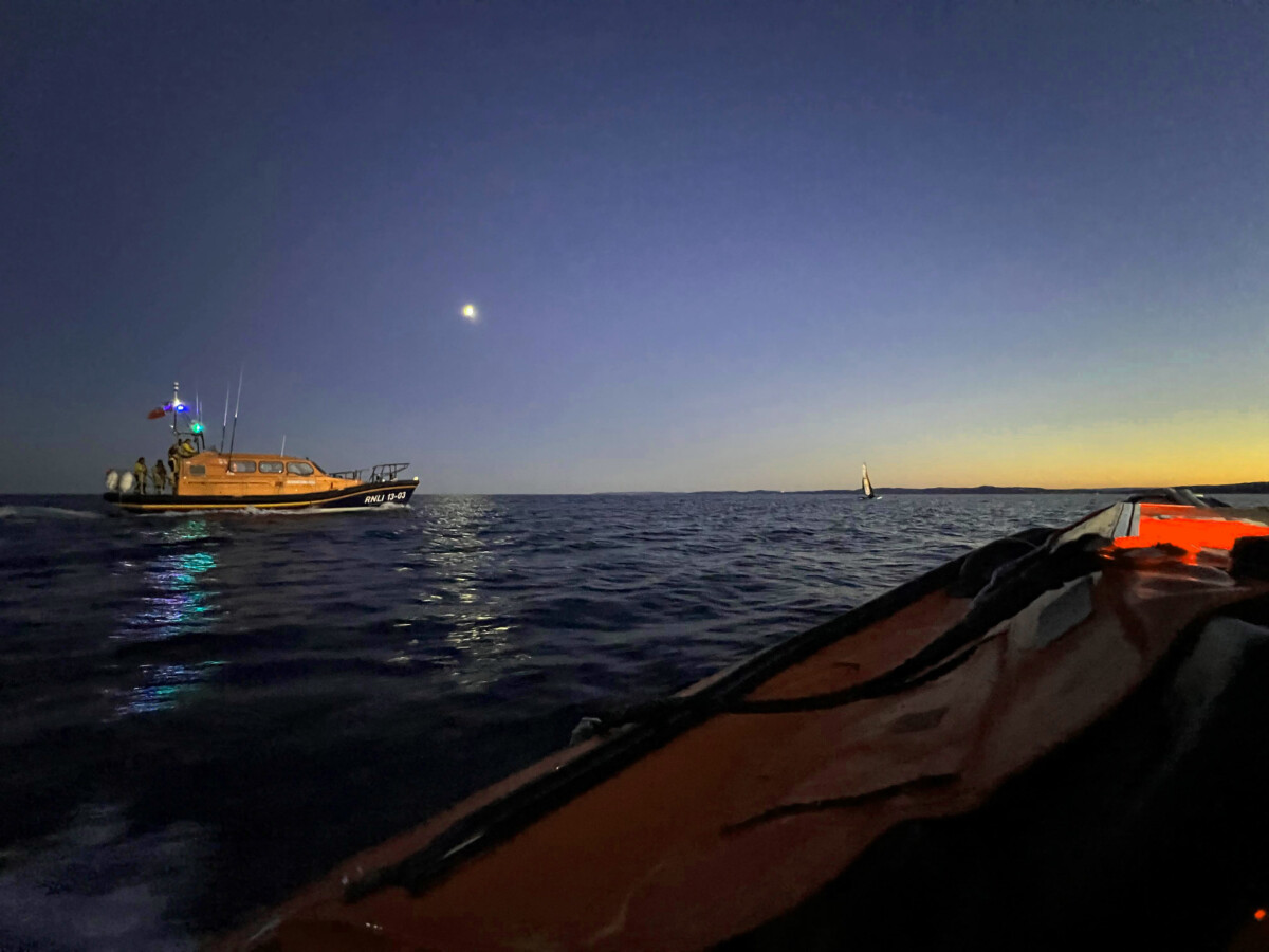 Exmouth RNLI launch to assist becalmed yacht