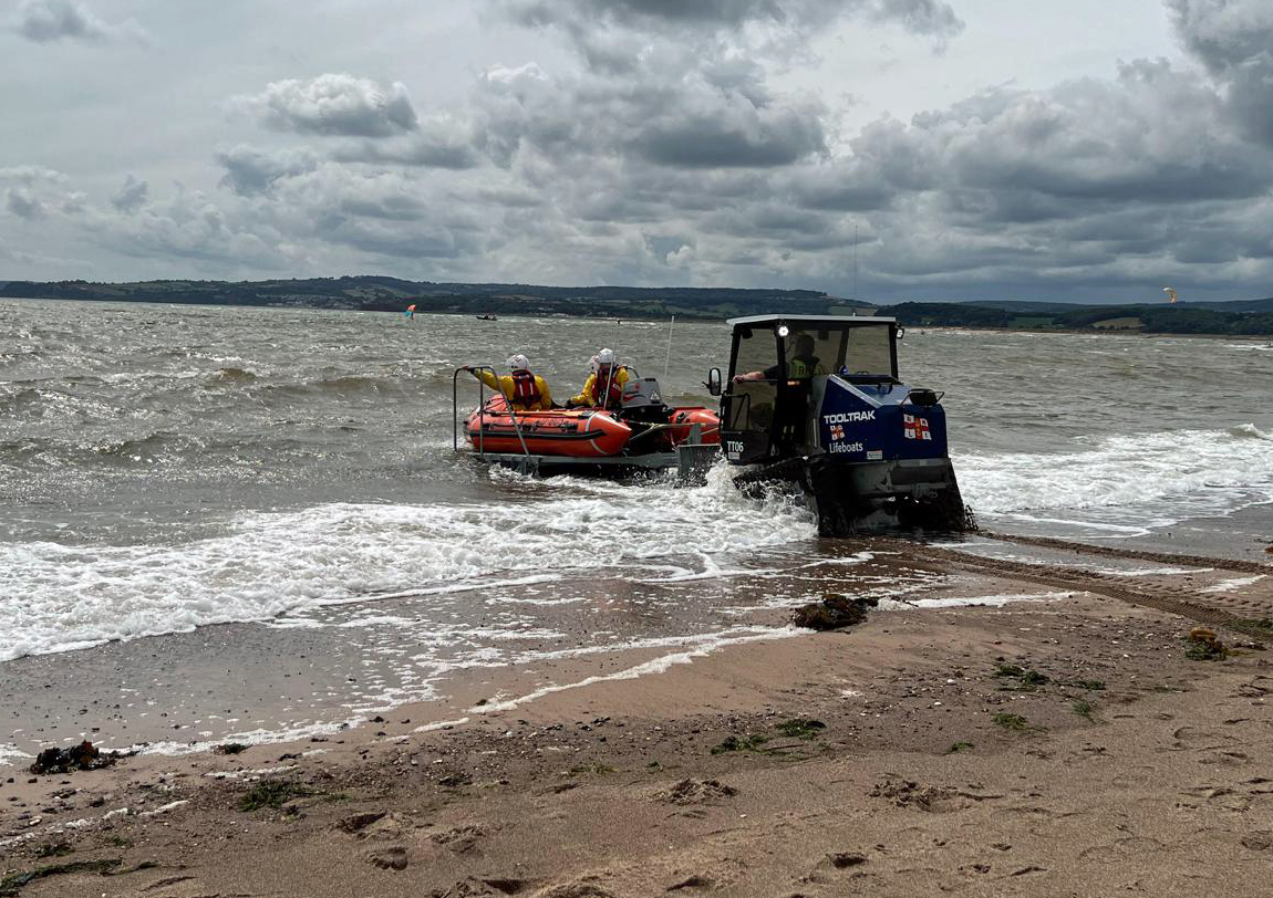 Exmouth RNLI called to broken down tender